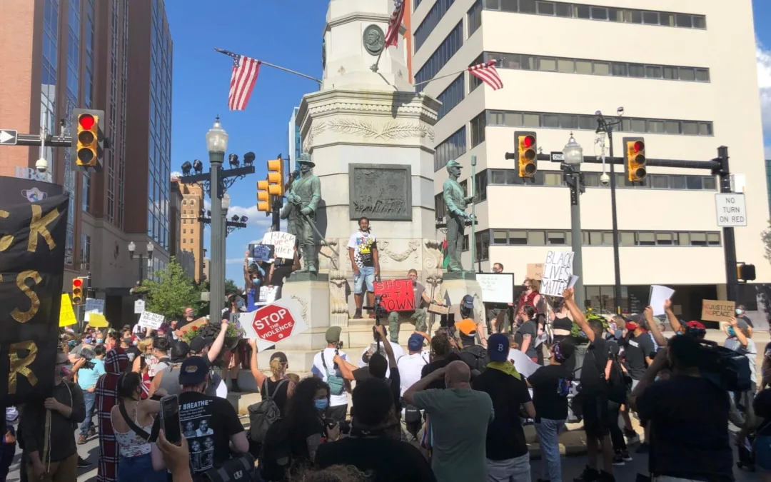 Protesters Call for Allentown Police Officer Who Kneeled on a Man’s Neck to be Fired
