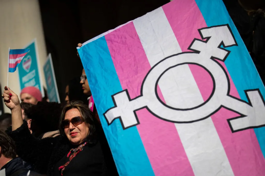 Democratic presidential nominee Joe Biden is the first major-party nominee in the United States to speak about violence against transgender women of color in a public forum. (Photo by Drew Angerer/Getty Images)