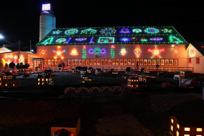 The lights at Koziar's Christmas Village in December 2017.