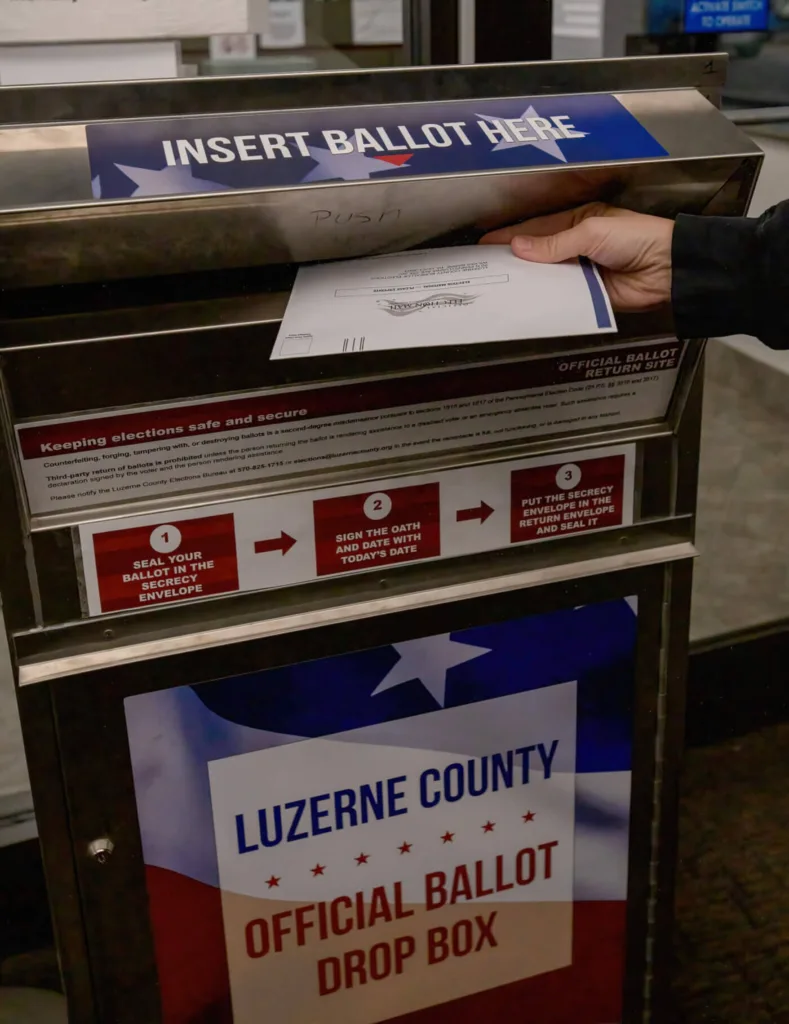 Luzerne County residents will be able to use drop boxes to vote in upcoming election