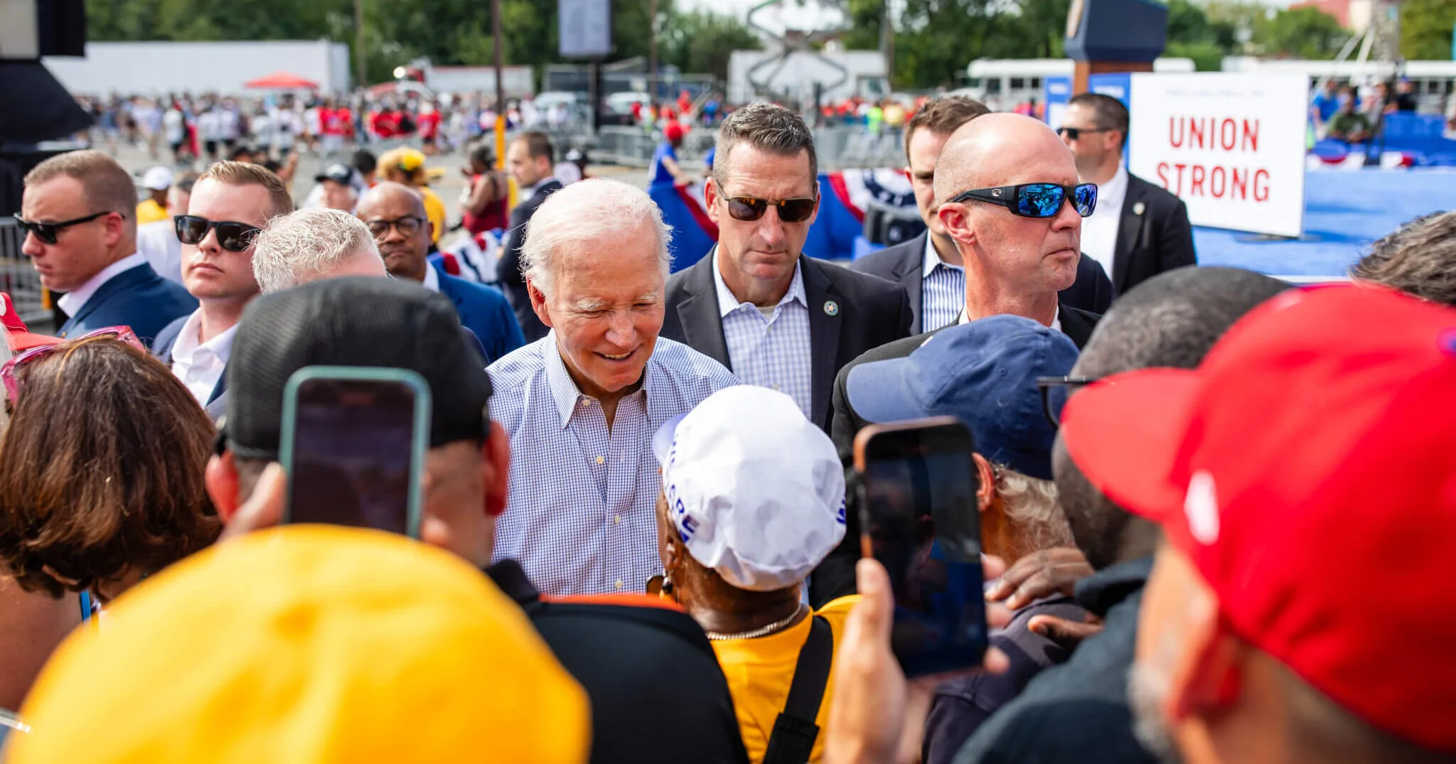 President Biden Greeting Union Workers President Biden Greeting Union Workers