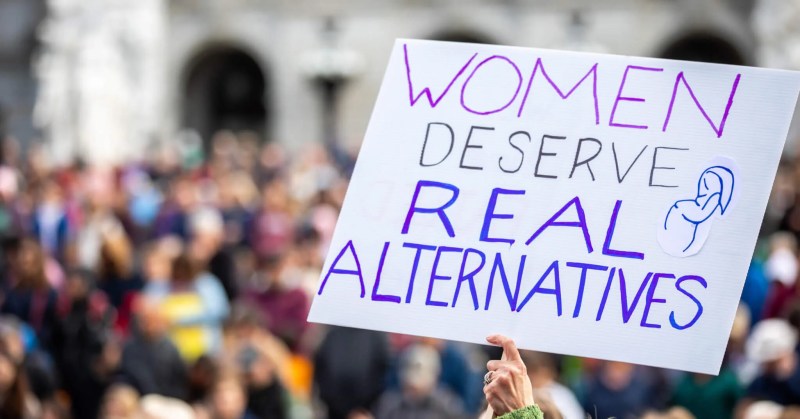 March for Life rally sign