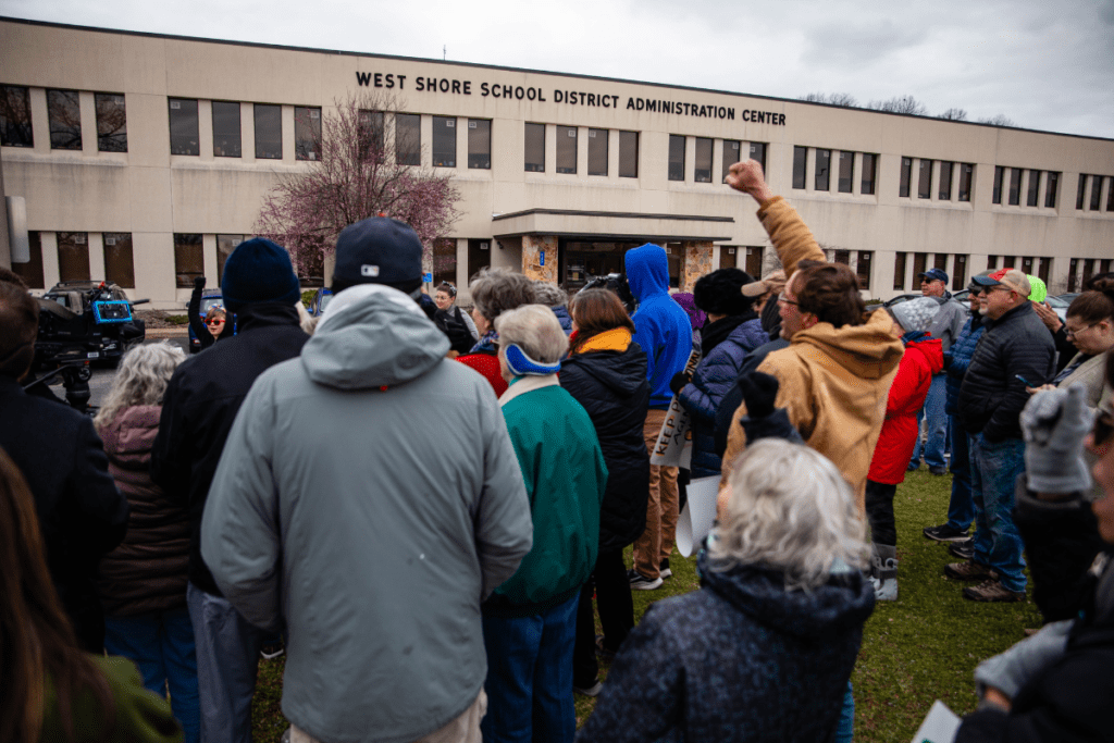 west shore school district parents and community members pushing back against anti-lgbtq groups in Pennsylvania schools