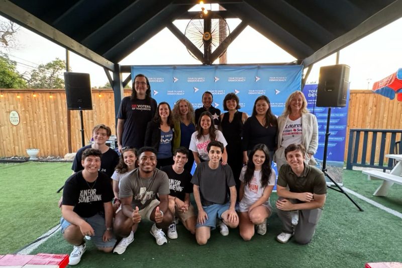 Group photo of Tour To Save Democracy folks.