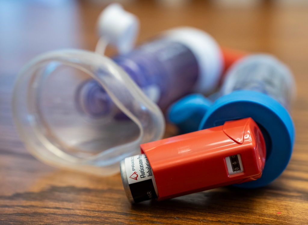 AstraZeneca, Boehringer Ingelheim, and GlaxoSmithKline all agreed to cap the price of asthma inhalers earlier this year following an investigation by a Democratic-led Senate Committee. (Photo by Kayla Bartkowski/The Boston Globe via Getty Images)