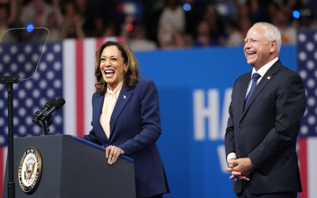 Kamala Harris introduces Tim Walz as VP pick at packed Liacouras Center
