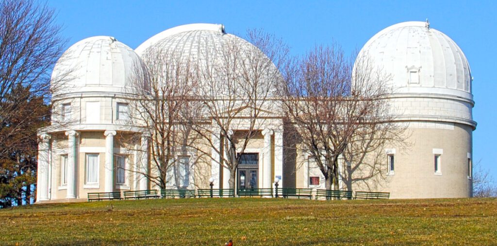 Exterior shot of the Allegheny Observatory.