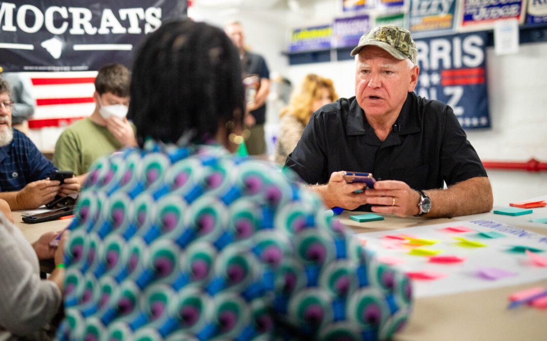‘Politics can be decent and inspiring,’ Tim Walz says in visit to Lancaster County