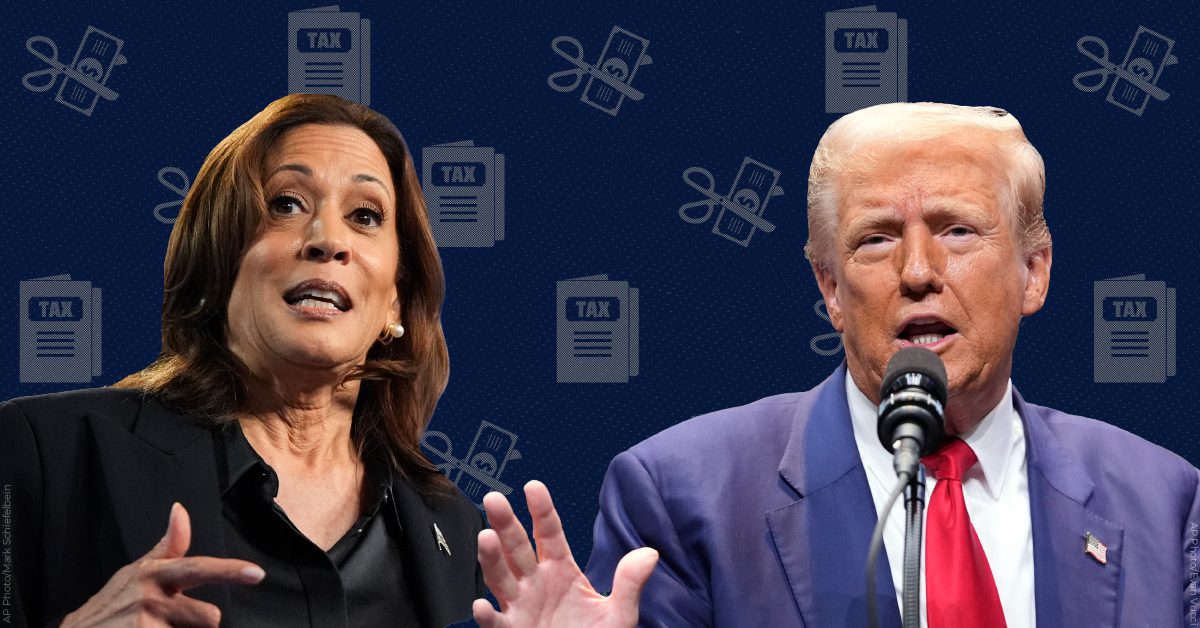 Harris_Trump_Tax Plans Feature Kamala Harris has proposed increasing the corporate tax rate, expanding the child tax credit, and cutting taxes for more than 100 million working and middle class Americans. Donald Trump, meanwhile, said he wants to permanently extend tax breaks that primarily benefited the ultra-wealthy and corporations. (Graphic by Francesca Daly)