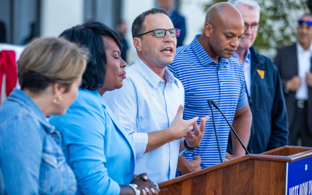 Josh Shapiro and group of governors urge Philadelphians to vote early