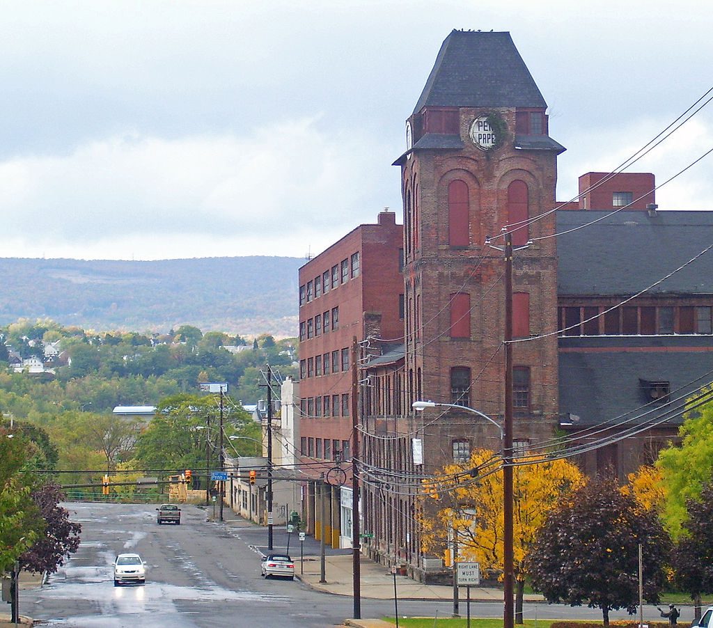Exterior shot of building in Scranton, Pennsylvania.