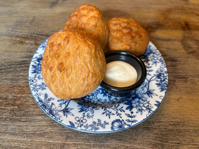 3 pepperoni balls with a side of ranch in Erie