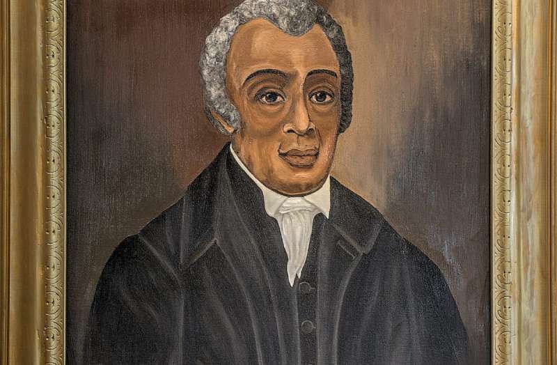 Framed painting of Bishop Richard Allen.