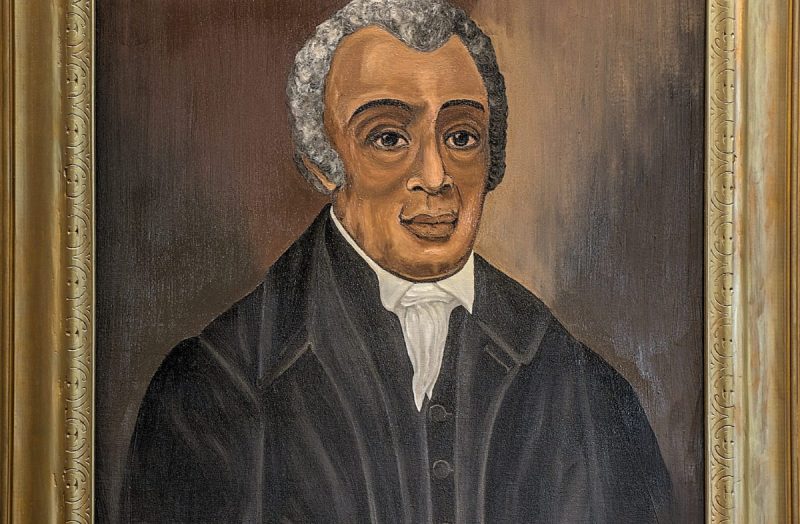 Framed painting of Bishop Richard Allen.