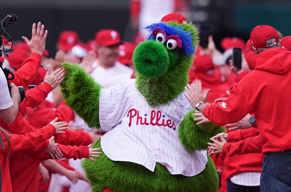 How do mascots like the Phillie Phanatic and Pirate Parrot stay fresh in the summer heat? Vodka and water