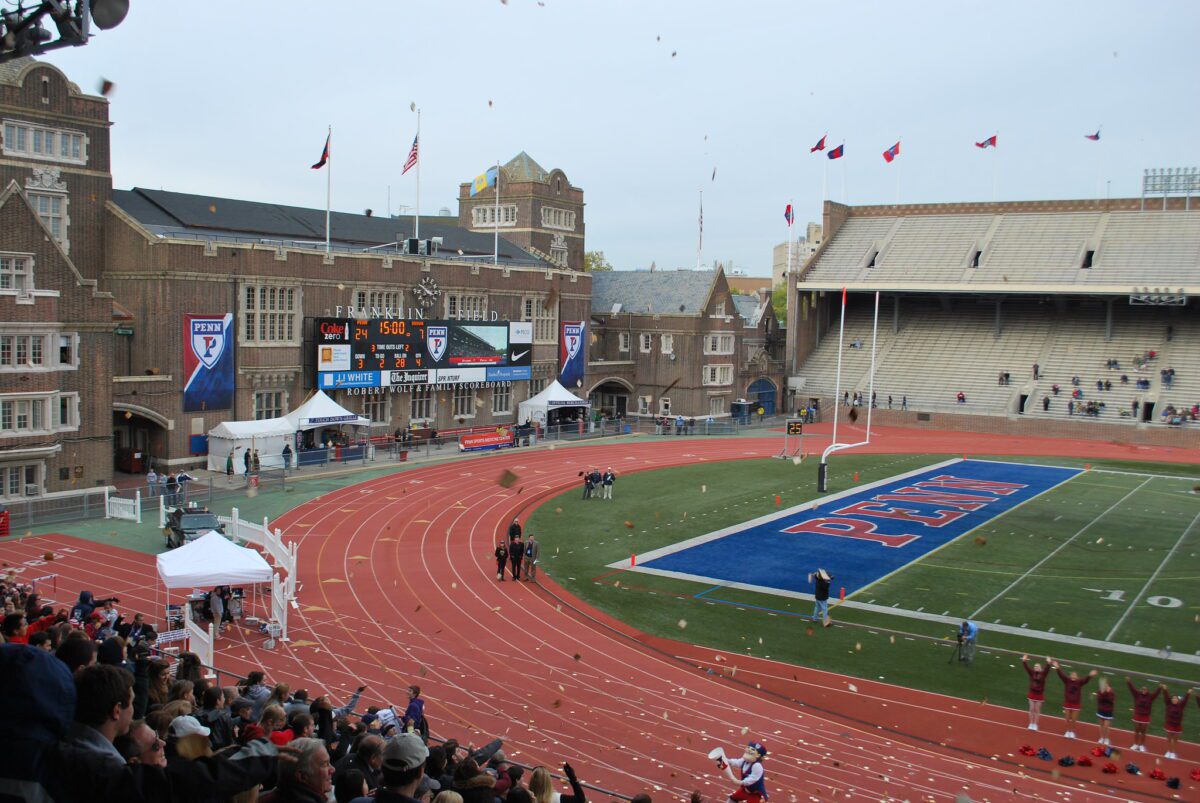 throwing-toast the University of Pennsylvania has a weird tradition of throwing toast onto the field