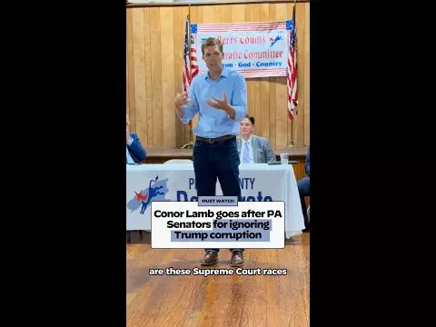 Conor Lamb goes after Pa. senators for ignoring Trump corruption