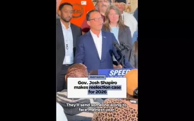Gov. Josh Shapiro makes reelection case for 2026