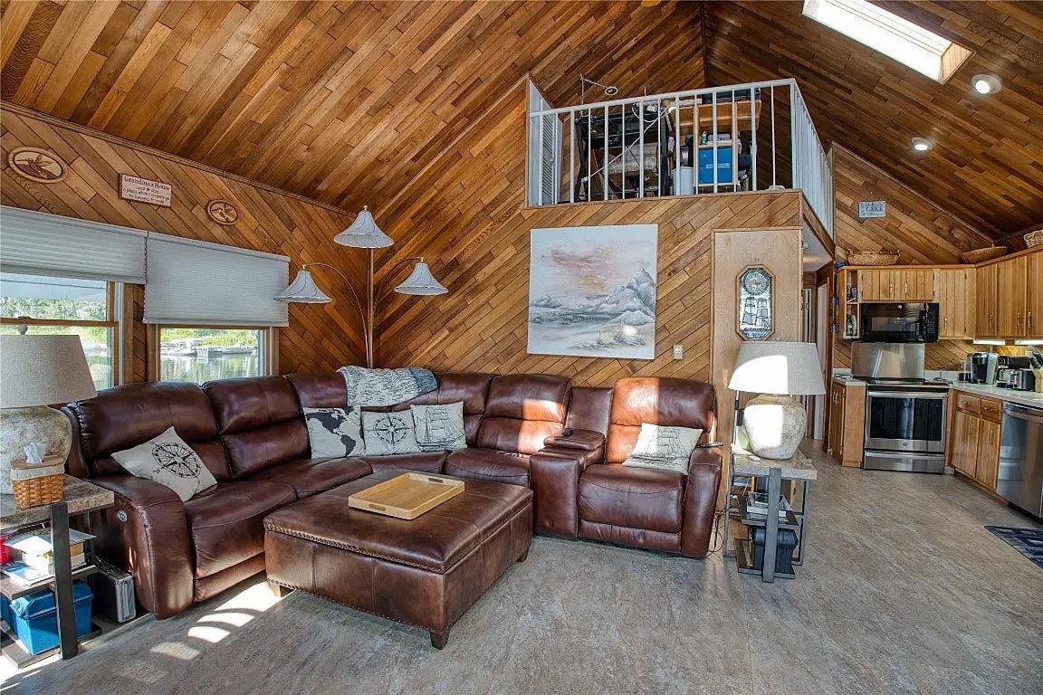 One of only 24 houseboats allowed at Presque Isle State Park is on the market