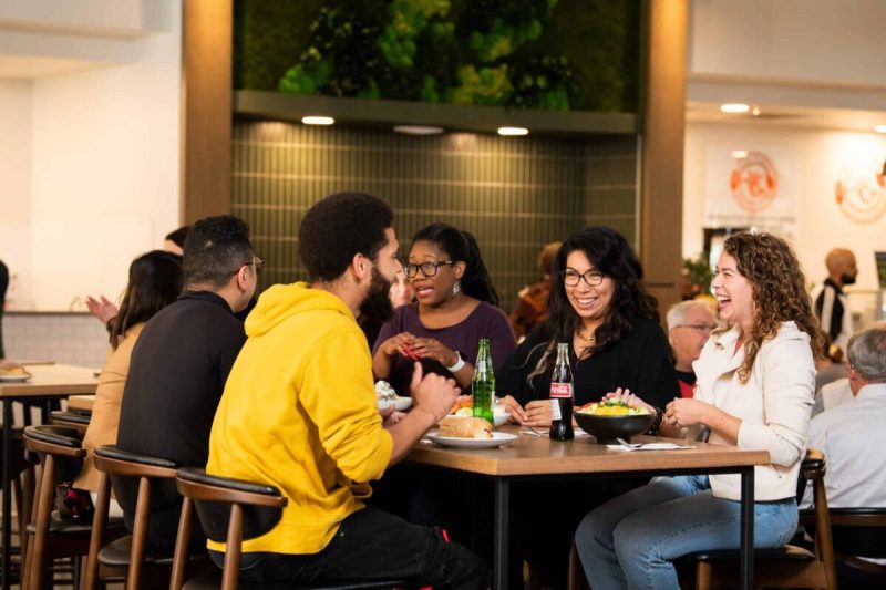 Food halls are a perfect dining solution, whether you’re part of a group juggling different diets or dining solo and eager to try a variety of cuisines.