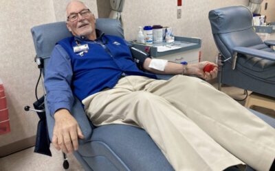 This York County blood donor has given 2 bathtubs of blood since ’84