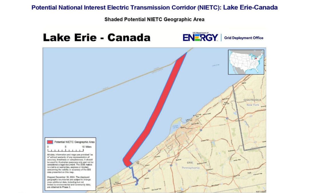 Stalled plan revived to bring electricity under Lake Erie from Canada