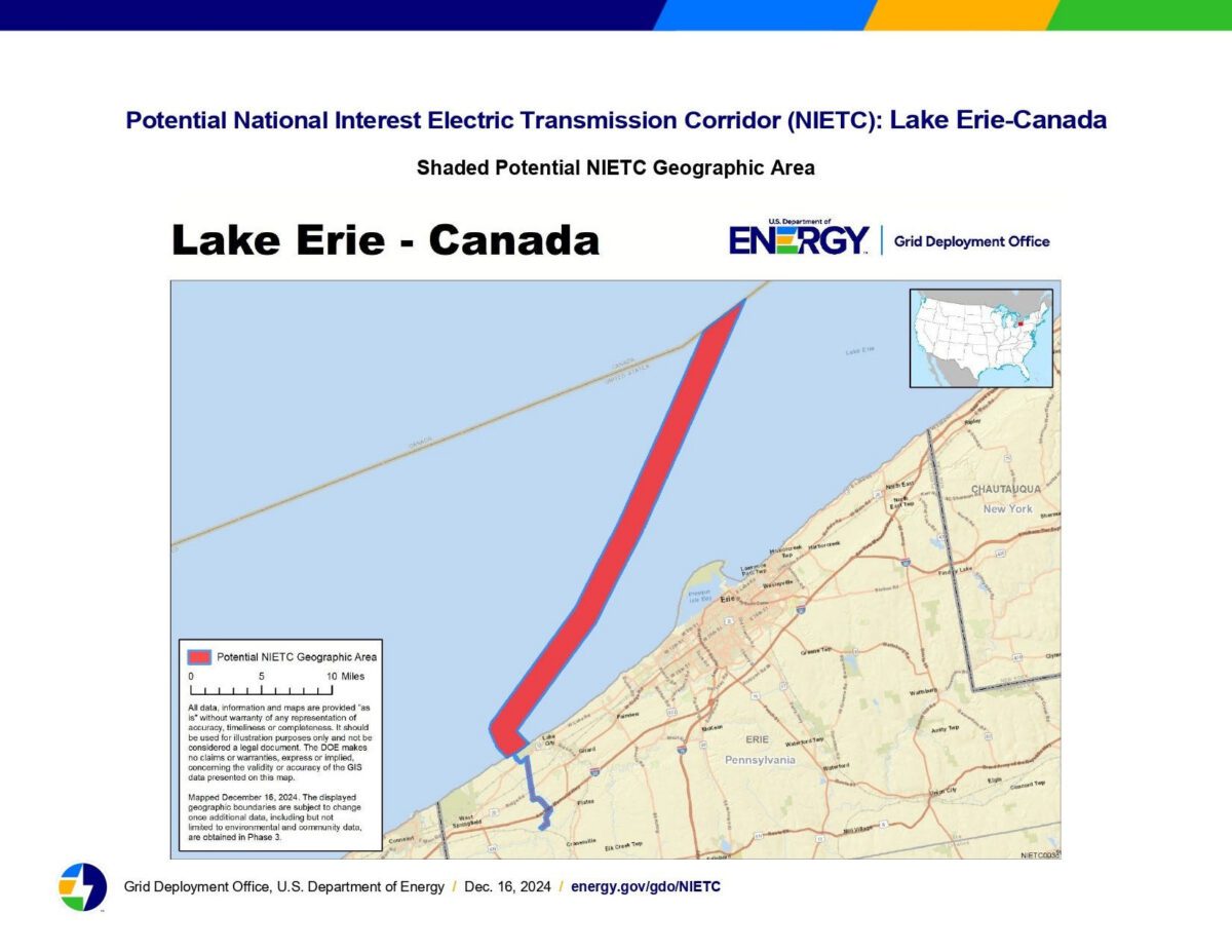 Stalled plan revived to bring electricity under Lake Erie from Canada