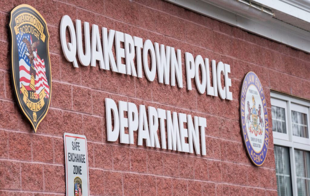 The Quakertown Borough Police Department building in Quakertown on Feb. 20, 2026.