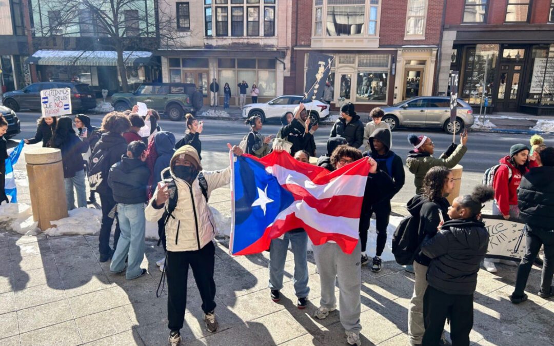 William Penn H.S. students stage walkout to protest ICE actions
