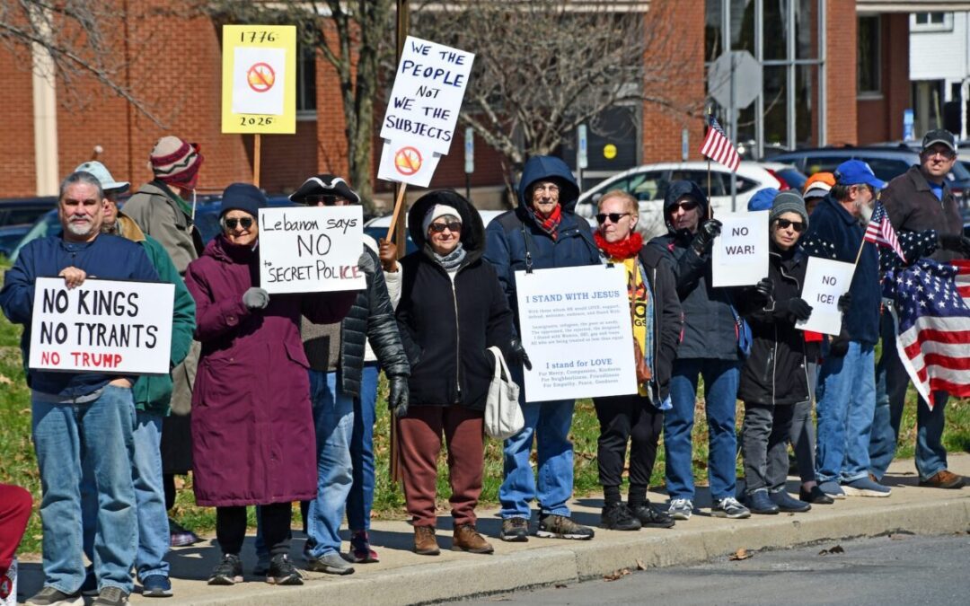 Lebanon County residents host 3rd No Kings Day protest against Trump