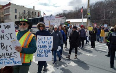 No Kings crowd in Honesdale makes their collective voices heard