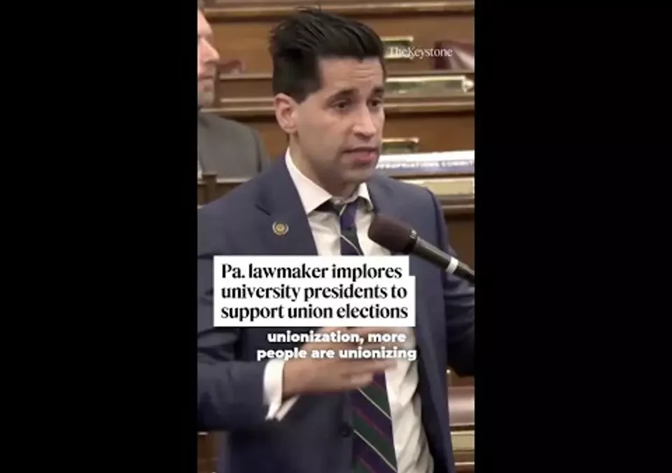 Pa. lawmaker implores university presidents to support union elections
