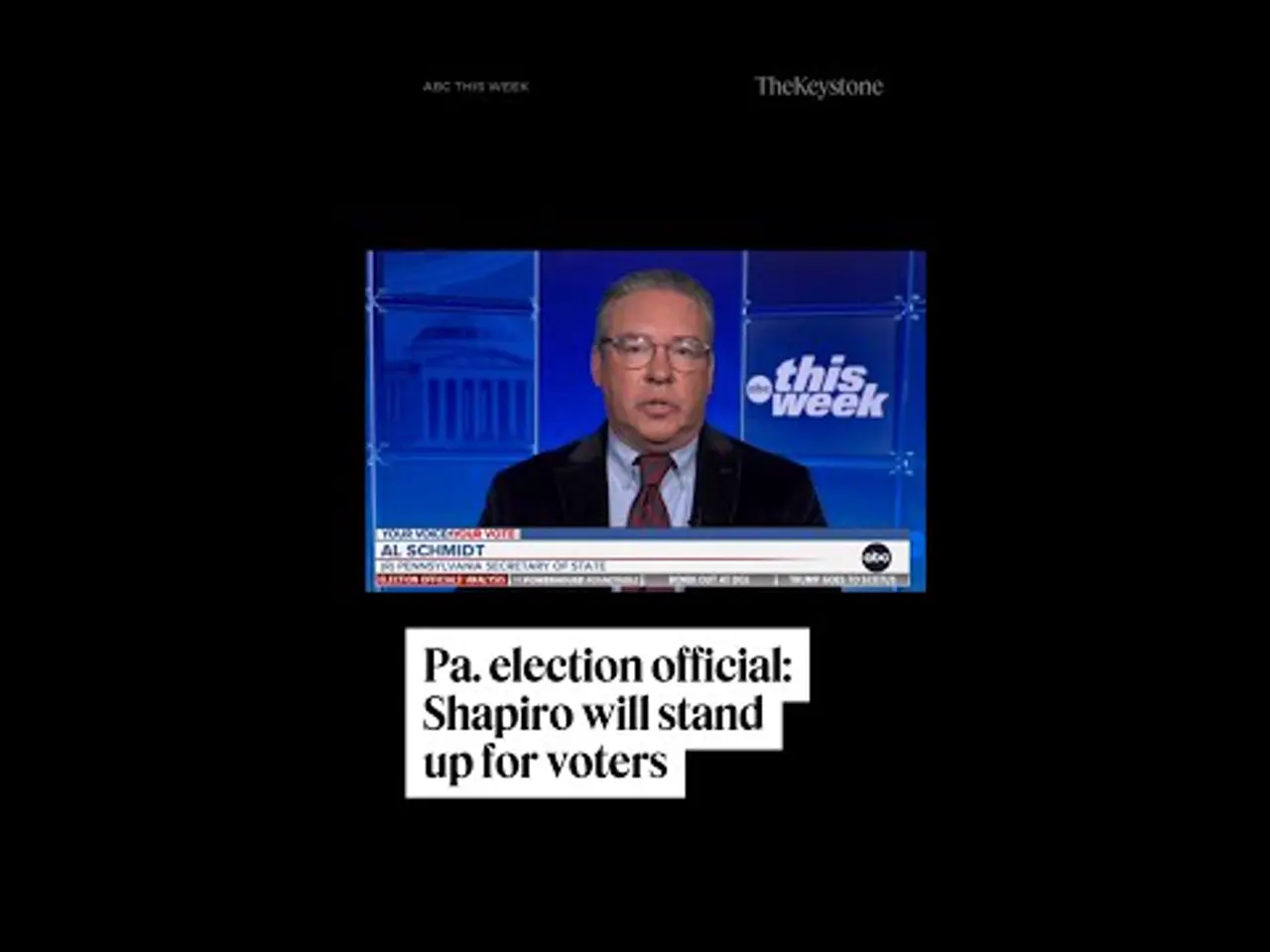 WATCH: Pennsylvania Sec. Al Schmidt promised that Gov. Shapiro will protect voter rights on ABC