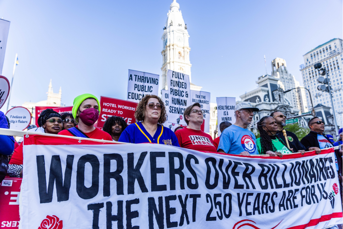 Philly labor celebrates America 250 by putting workers over billionaires