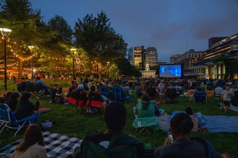 Visitors to Philadelphia’s Movies on the Mall enjoy free outdoor movies in Pennsylvania