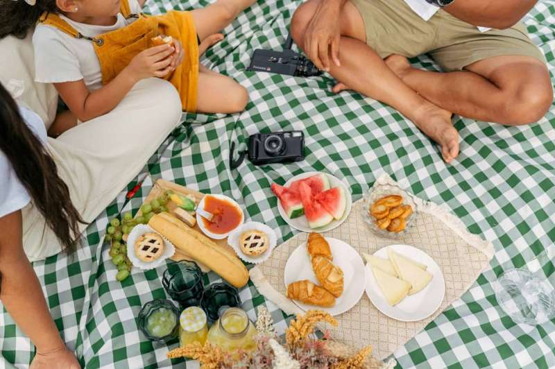 A family enjoys a picnic at one of the picnic spots in Philly